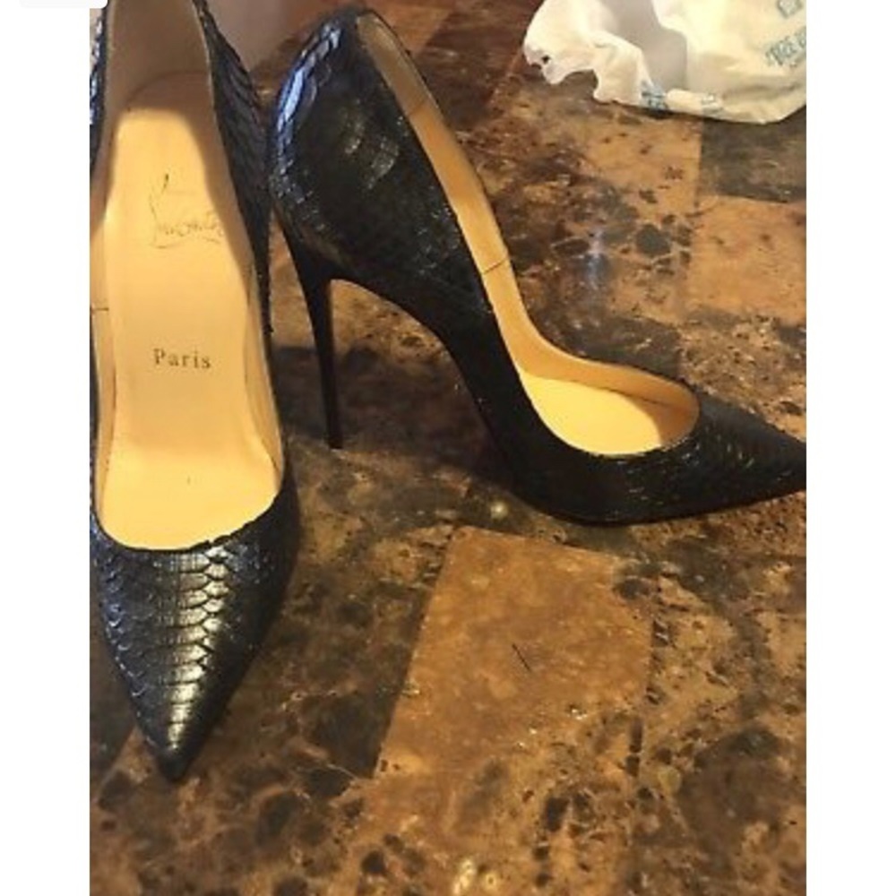 Christian Louboutin python so kate
